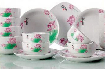 【SANHUAN三環(huán)陶瓷【工廠批發(fā)】IN20頭中餐具好運(yùn)蓮套裝】價格,廠家,圖片,碗、碟、盤,237條-