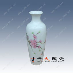 供應(yīng)景德鎮(zhèn)陶瓷花瓶 水點(diǎn)桃花陶瓷花瓶價(jià)格 廠家 圖片