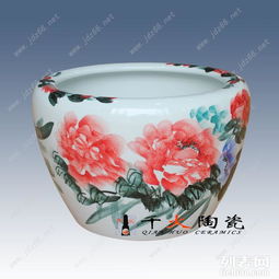 定做大陶瓷水缸,手工制作陶瓷大缸,大件裝飾品陶瓷大缸