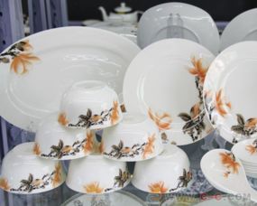 唐山億美陶瓷餐具28頭56頭骨瓷餐具套裝 玉蘭香餐具