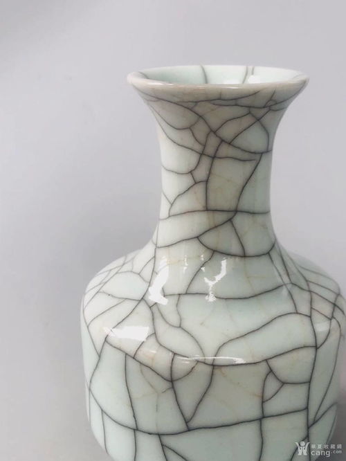 清代景德鎮(zhèn)窯花插哥窯花瓶清中期全品哥窯陶瓷花瓶,擺件花瓶