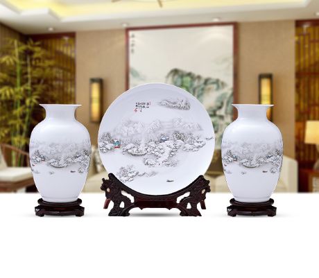 景德鎮(zhèn)陶瓷擺件,放在客廳或送人都可以,大氣有面子,寓意極好