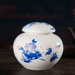 景德鎮(zhèn)手繪陶瓷罐子茶葉罐膏方罐陶瓷米罐蜜蜂罐子中藥罐