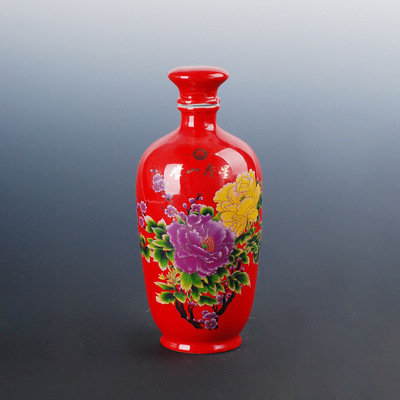 【景德鎮(zhèn)陶瓷酒瓶中國紅酒瓶】價格,廠家,圖片,陶瓷包裝容器,高新區(qū)鎮(zhèn)鑫陶瓷廠-